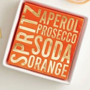 Ceramic Napkin Tray + Napkins - Spritz